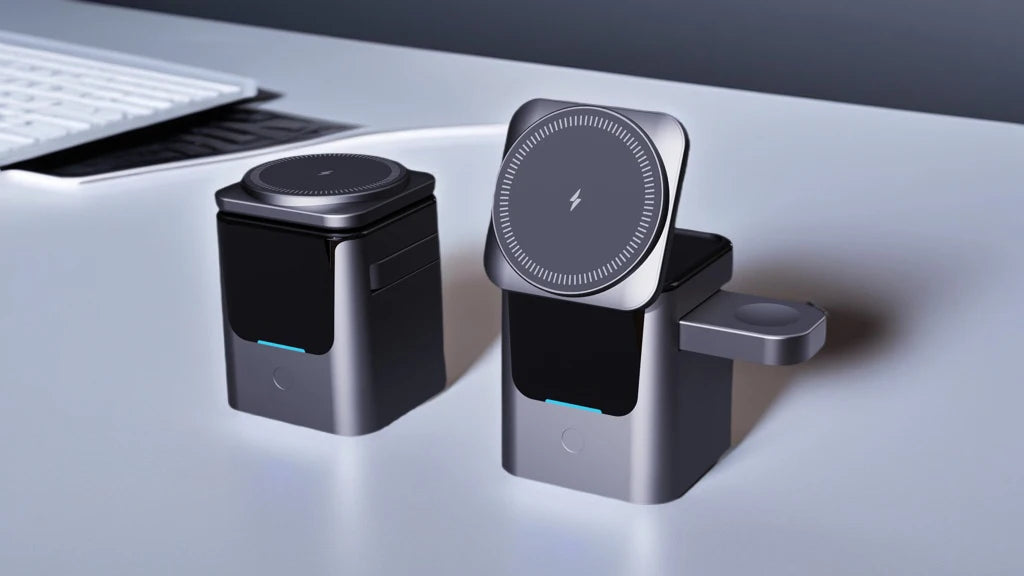 Magnetic 3-in-1 Wireless Charging Station (15W)