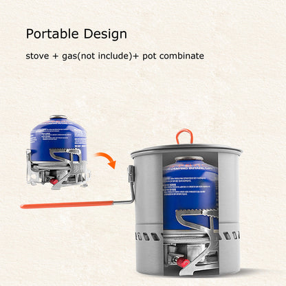 Outdoor Gas Stove with Cook Pot
