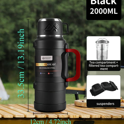 Stainless Steel Thermos Bottle (72H Thermal)