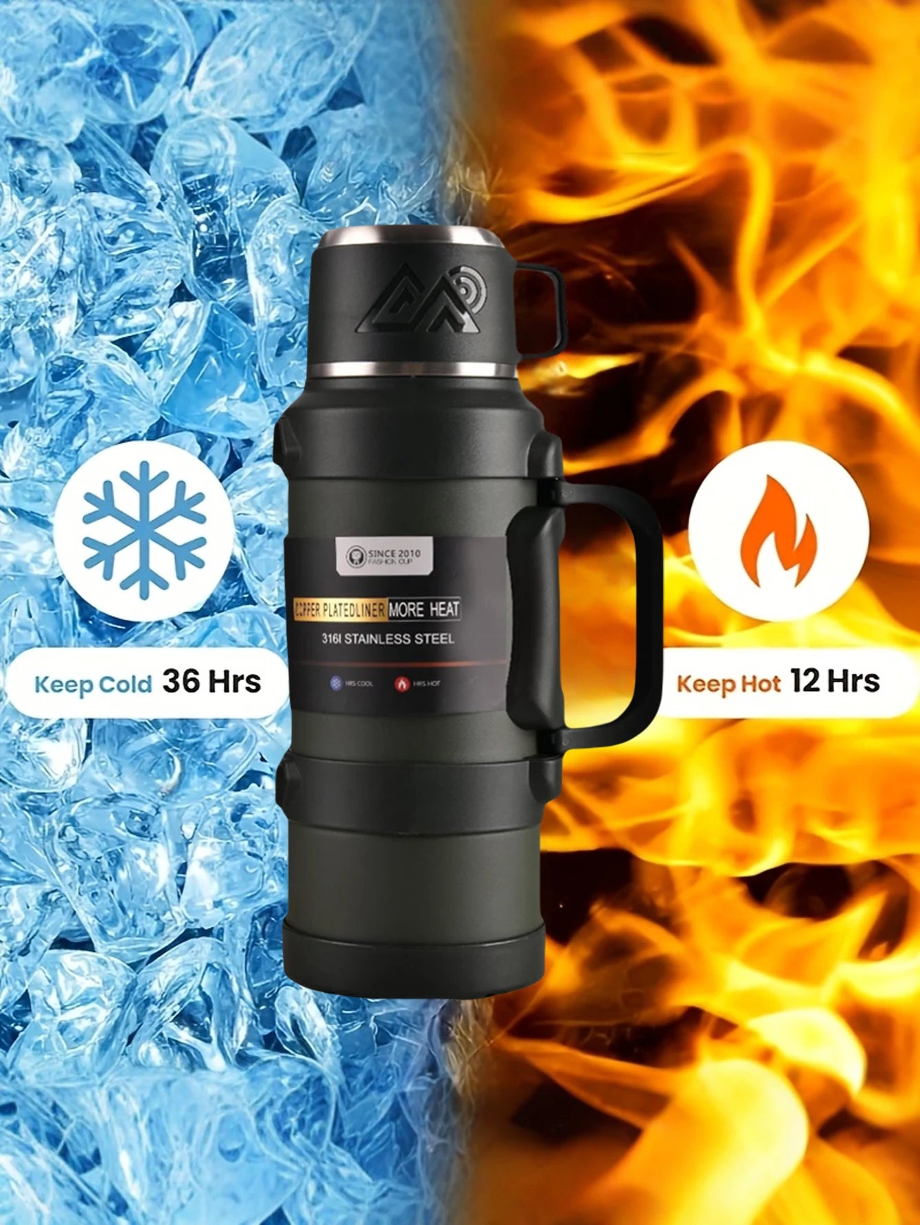 Stainless Steel Thermos Bottle (72H Thermal)