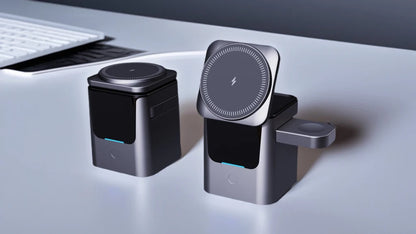 Magnetic 3-in-1 Wireless Charging Station (15W)