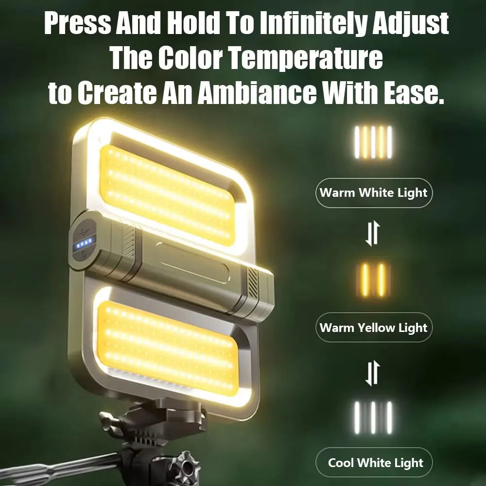 Super Bright Solar Camping Lantern (2000LM, 5000mAh)