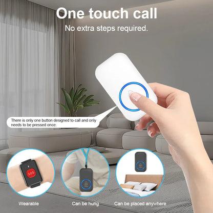 Wireless SOS Call Button (Lanyard Emergency Pager)