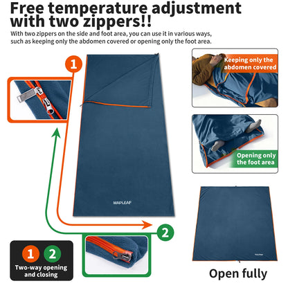 Ultralight Fleece Sleeping Bag Liner