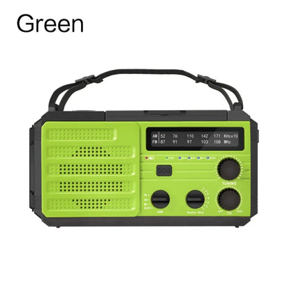 Solar Hand Crank Emergency Radio (AM/FM, Flashlight)