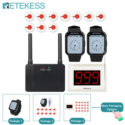Retekess Wireless Caregiver Call System (Pager & SOS Alert)