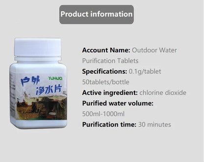 Water Purification Tablets (Emergency & Survival)