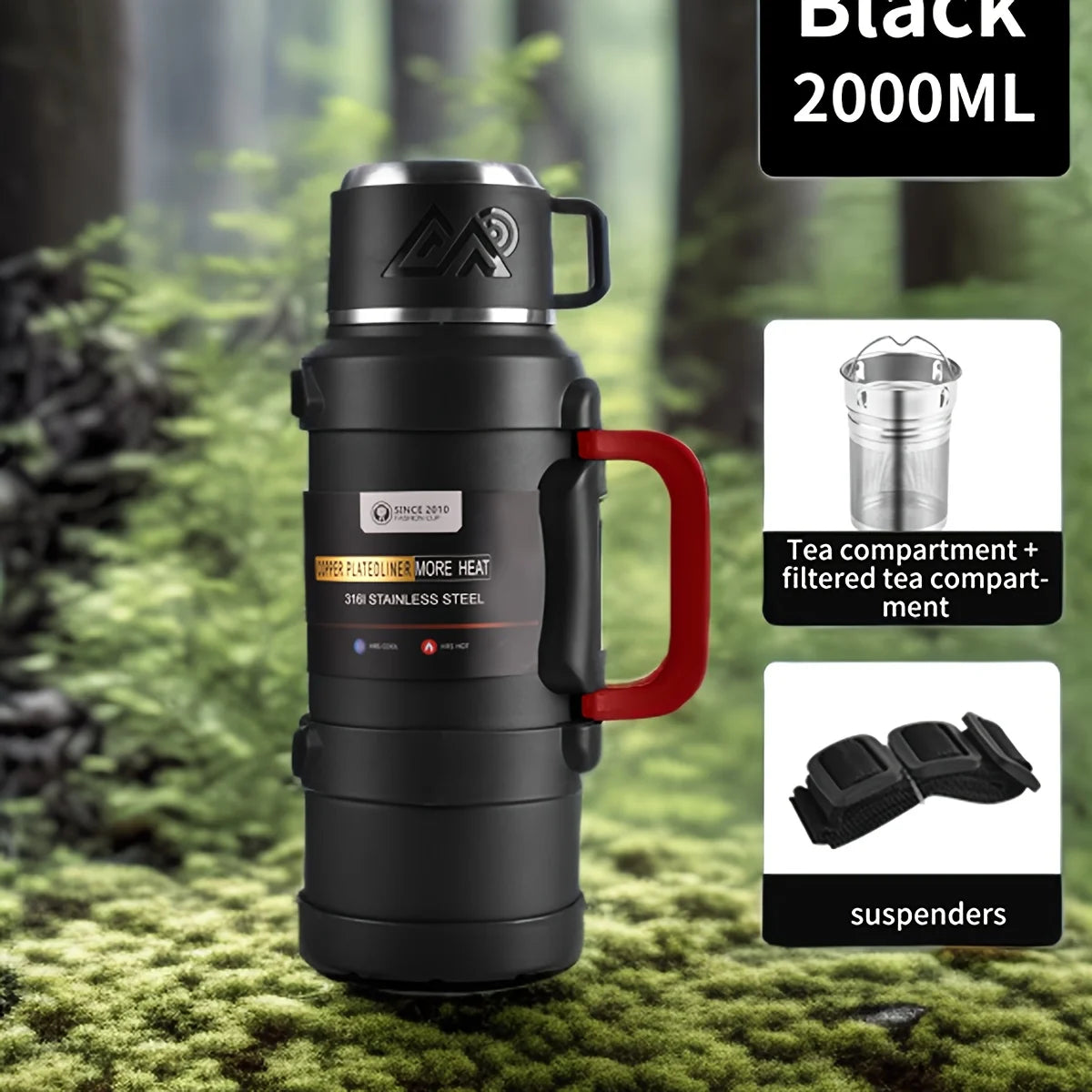 Stainless Steel Thermos Bottle (72H Thermal)