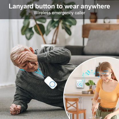 Wireless SOS Call Button (Lanyard Emergency Pager)