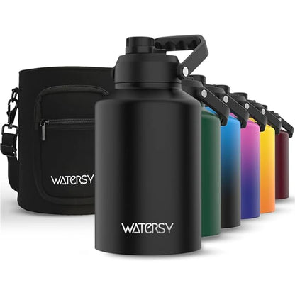 Large Capacity Insulated Water Bottle (64/87/128oz)