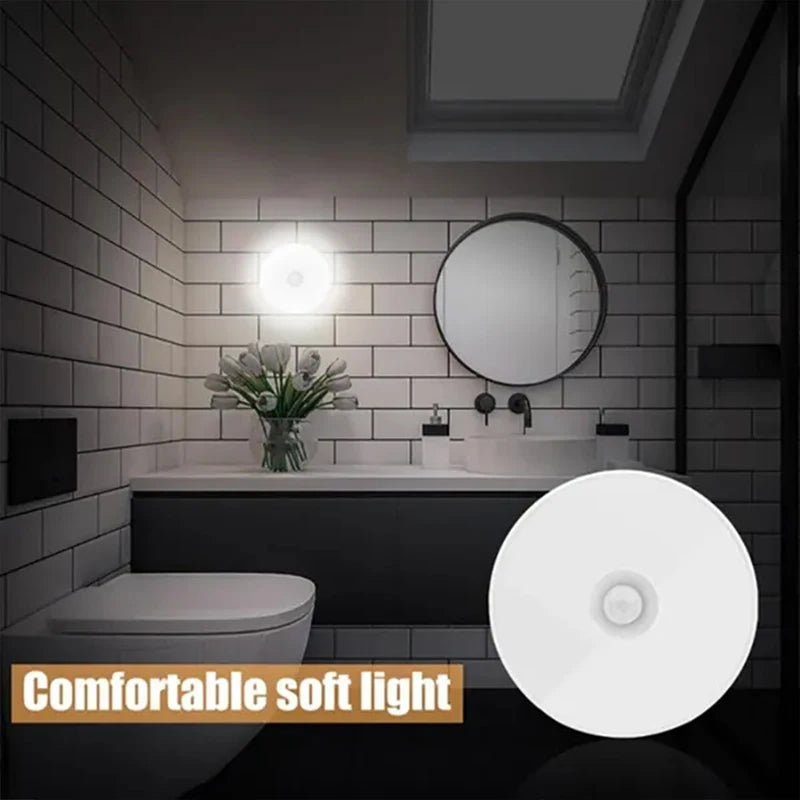PIR Motion Sensor LED Night Light (USB Rechargeable)