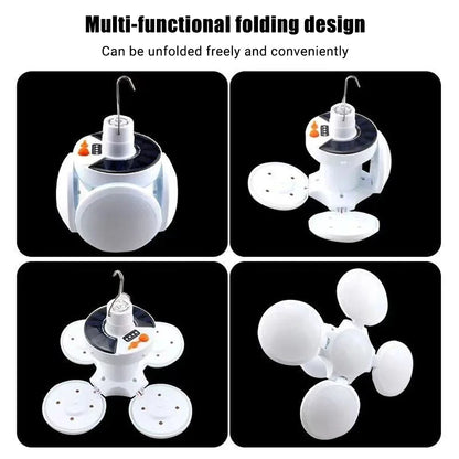 Solar LED Rechargeable Lantern (6 Modes, Power Bank)