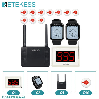 Retekess Wireless Caregiver Call System (Pager & SOS Alert)