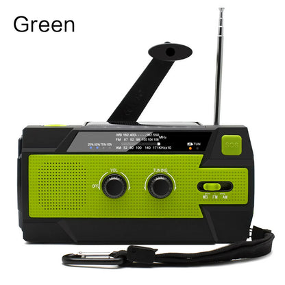 Solar Hand Crank Emergency Radio (AM/FM, Flashlight)