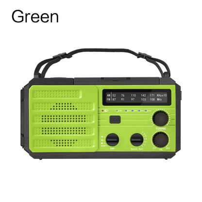 Solar Hand Crank Emergency Radio (AM/FM, Flashlight)
