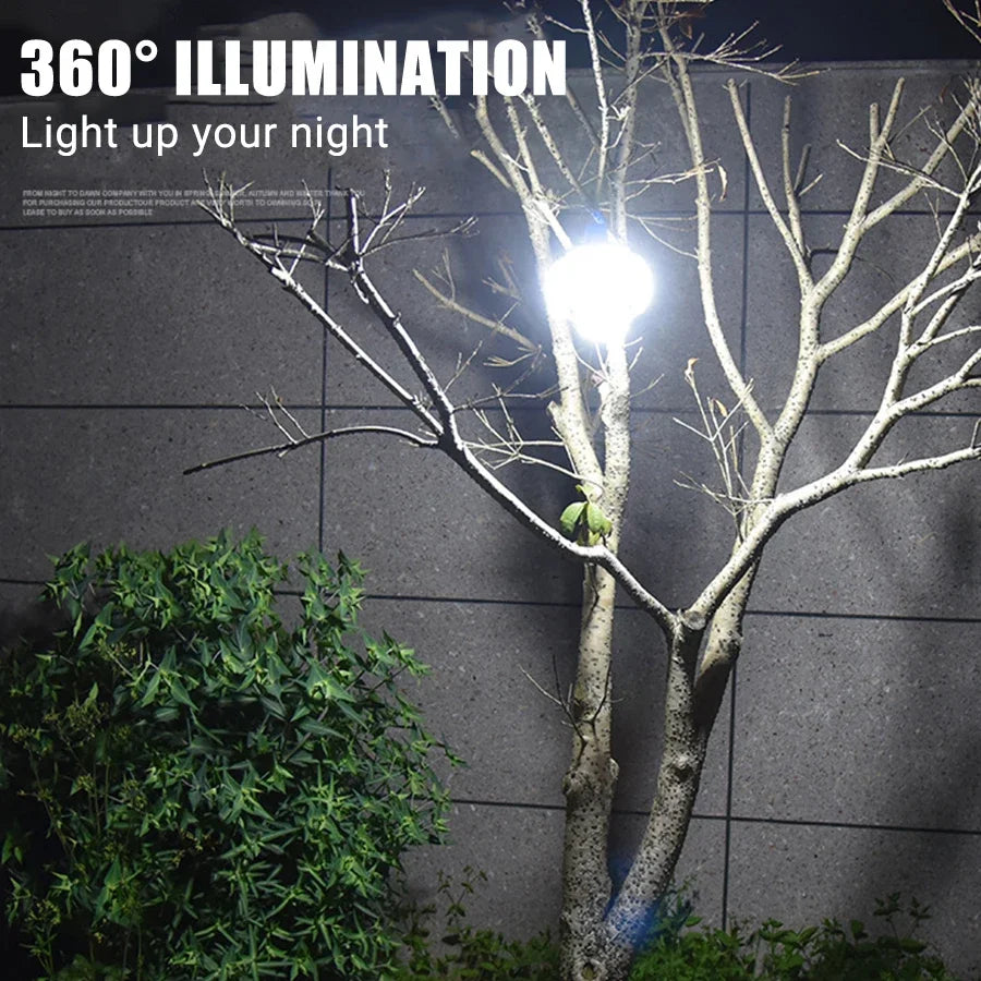 Solar LED Rechargeable Lantern (6 Modes, Power Bank)