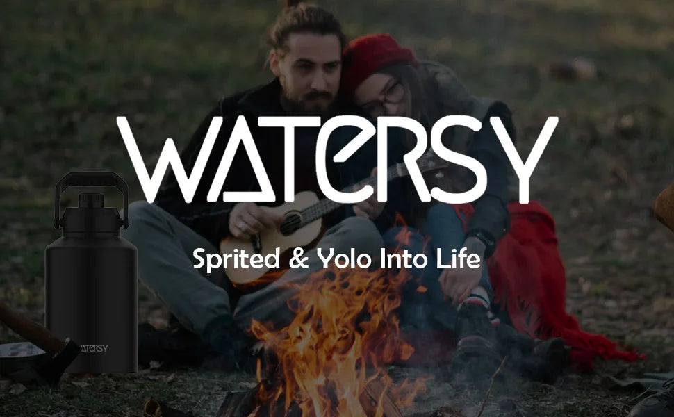 Large Capacity Insulated Water Bottle (64/87/128oz)