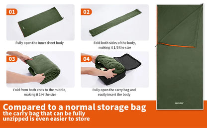 Ultralight Fleece Sleeping Bag Liner