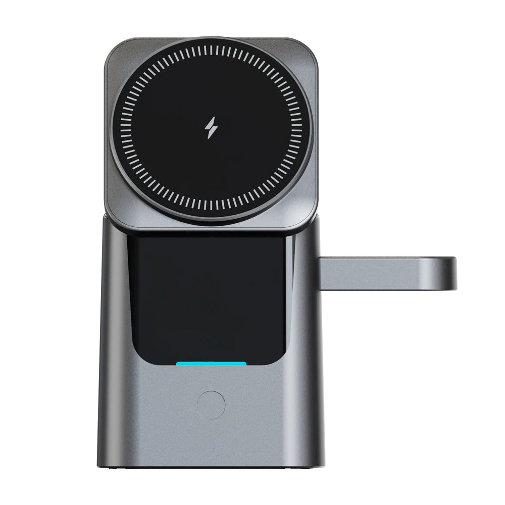 Magnetic 3-in-1 Wireless Charging Station (15W)