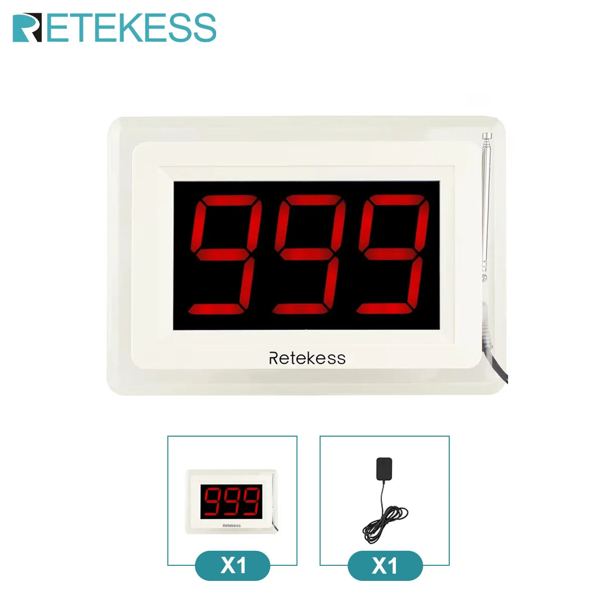 Retekess Wireless Caregiver Call System (Pager & SOS Alert)