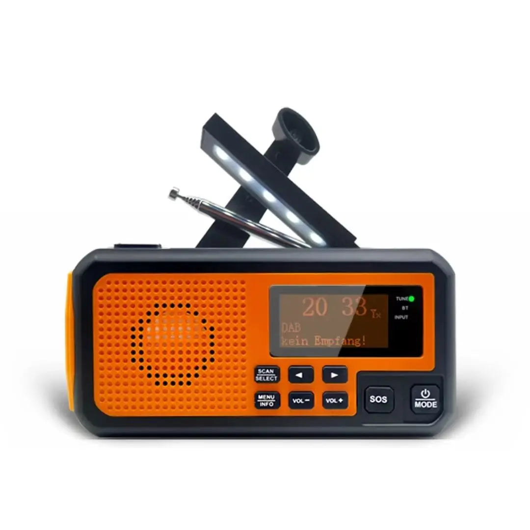 Emergency Solar Hand Crank Radio (AM/FM, LED Torch)