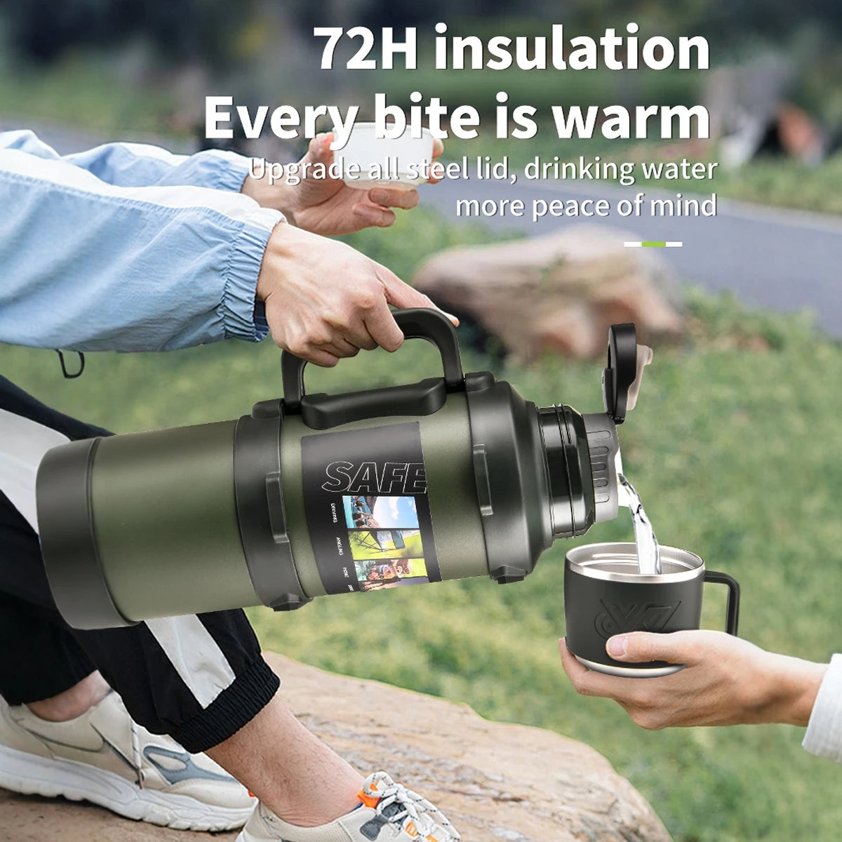 Stainless Steel Thermos Bottle (72H Thermal)