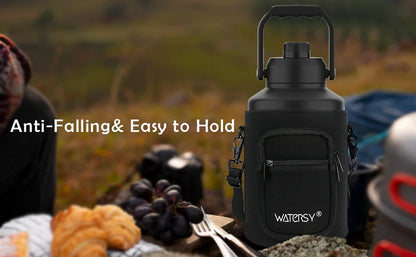 Large Capacity Insulated Water Bottle (64/87/128oz)