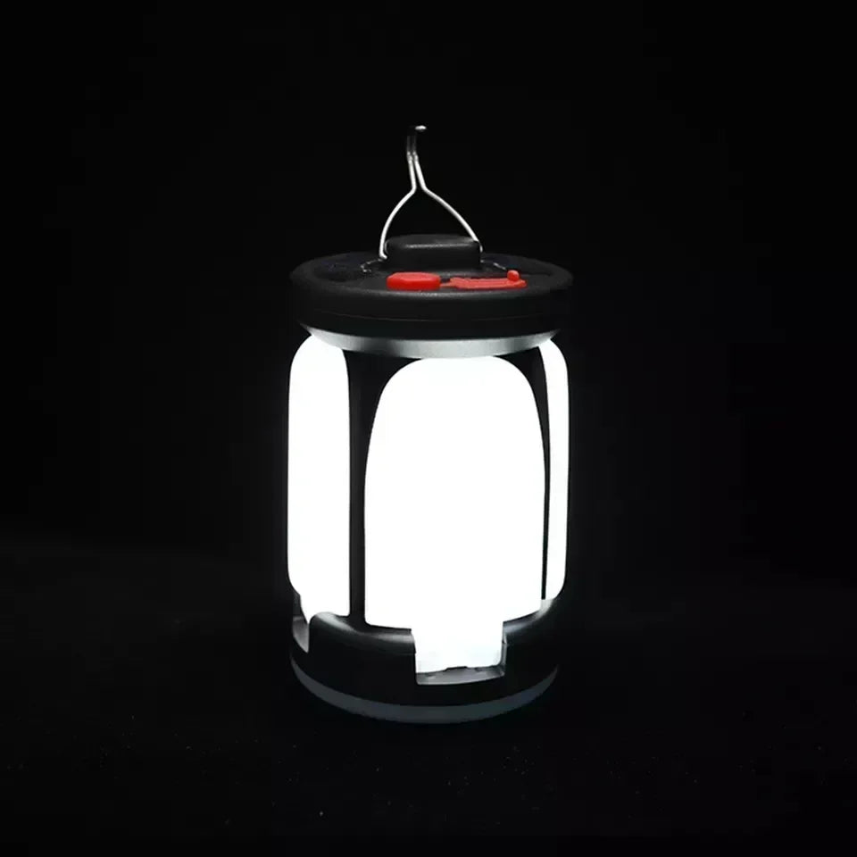 Solar LED Rechargeable Lantern (6 Modes, Power Bank)
