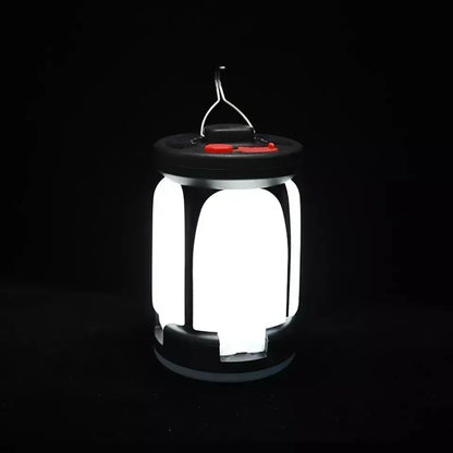 Solar LED Rechargeable Lantern (6 Modes, Power Bank)