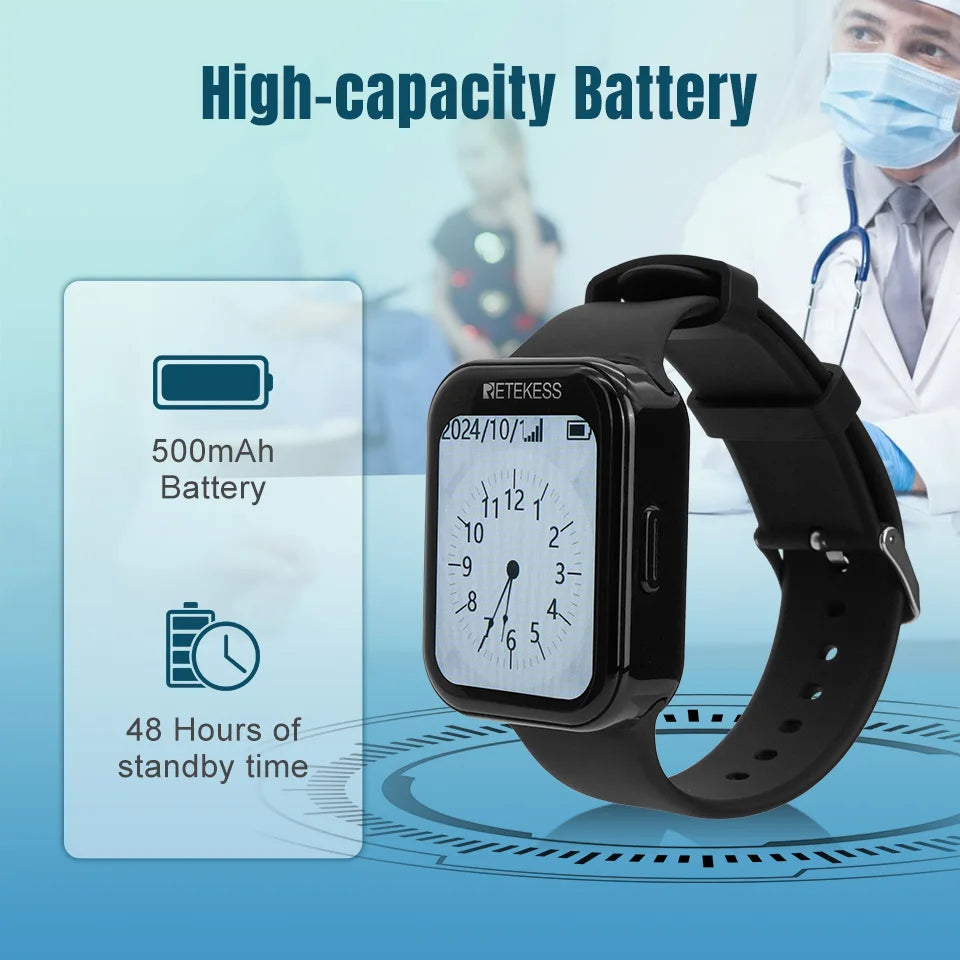 Retekess Wireless Caregiver Call System (Pager & SOS Alert)