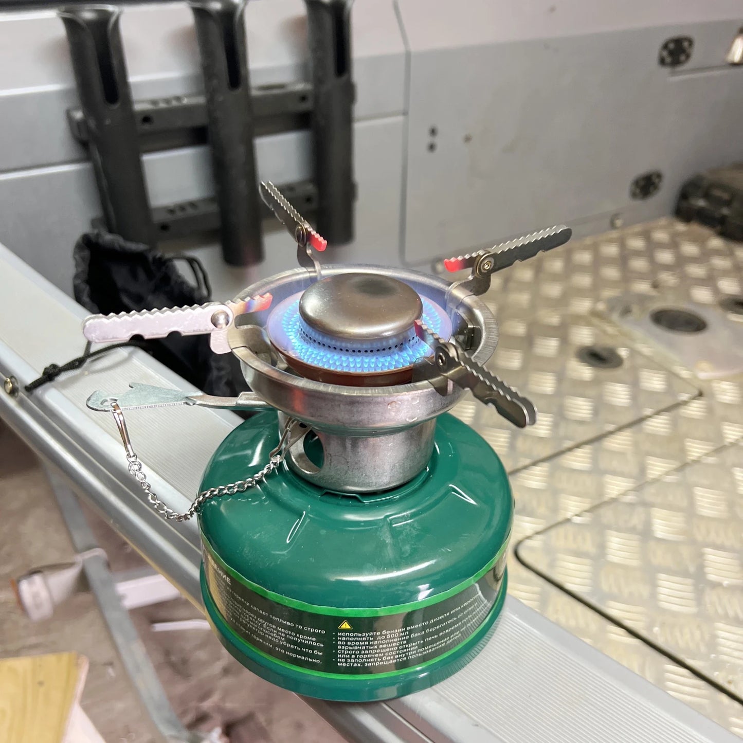 Camping Gasoline & Oil Stove with Silencer