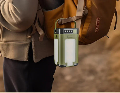 Solar LED Rechargeable Lantern (6 Modes, Power Bank)
