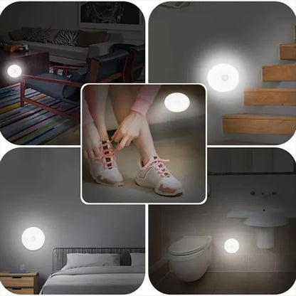 PIR Motion Sensor LED Night Light (USB Rechargeable)