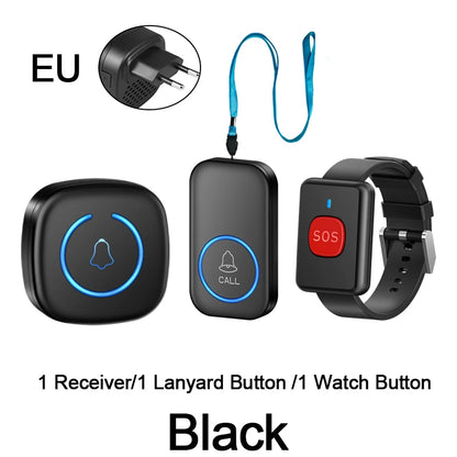 Wireless SOS Call Button (Lanyard Emergency Pager)