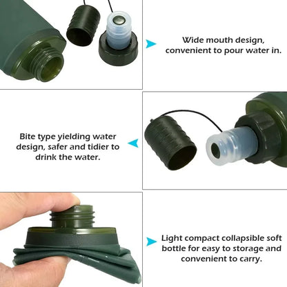 Portable Folding Sports Water Bottle