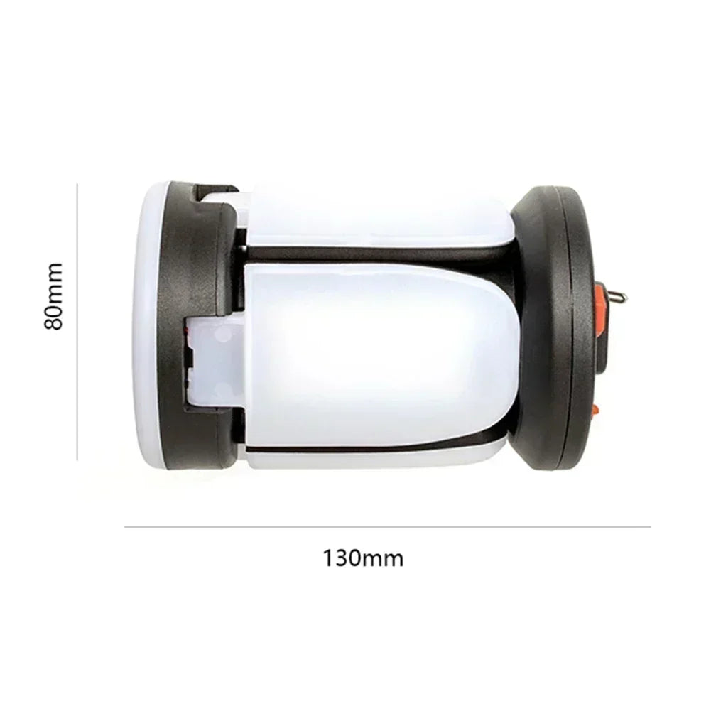 Solar LED Rechargeable Lantern (6 Modes, Power Bank)
