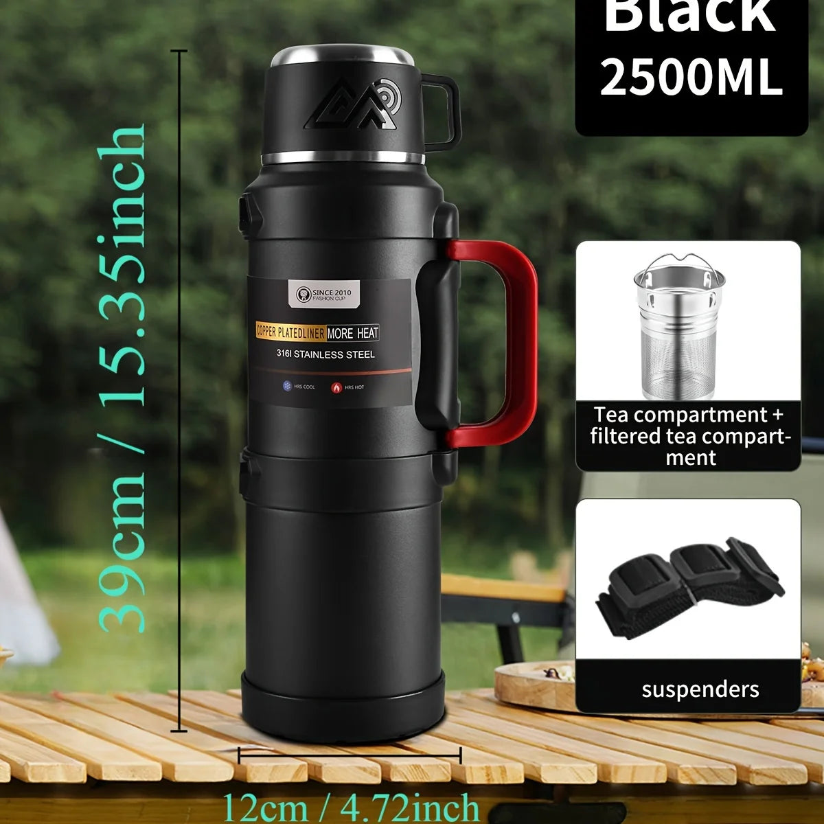 Stainless Steel Thermos Bottle (72H Thermal)