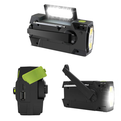 Solar Hand Crank Emergency Radio (AM/FM, Flashlight)