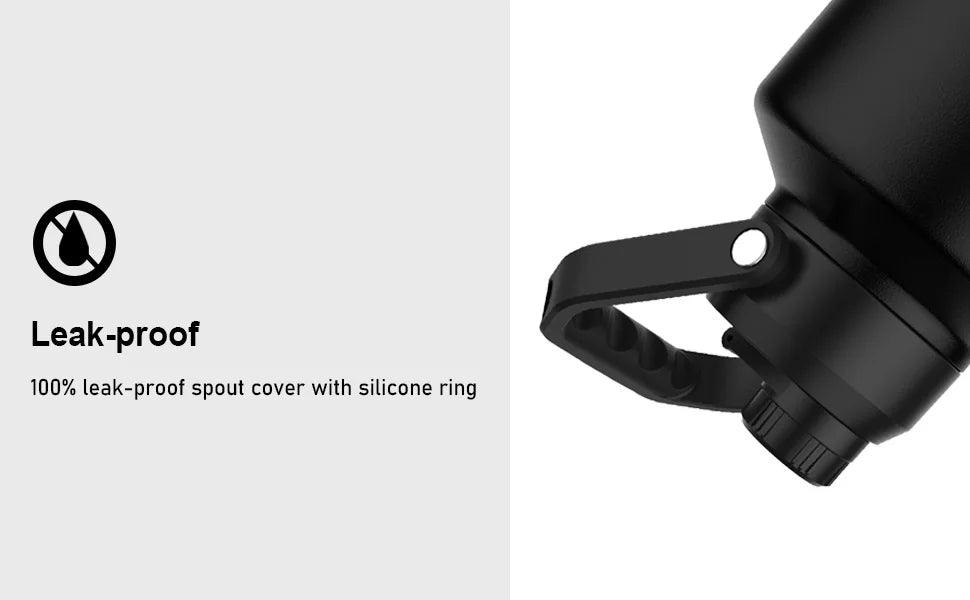 Large Capacity Insulated Water Bottle (64/87/128oz)