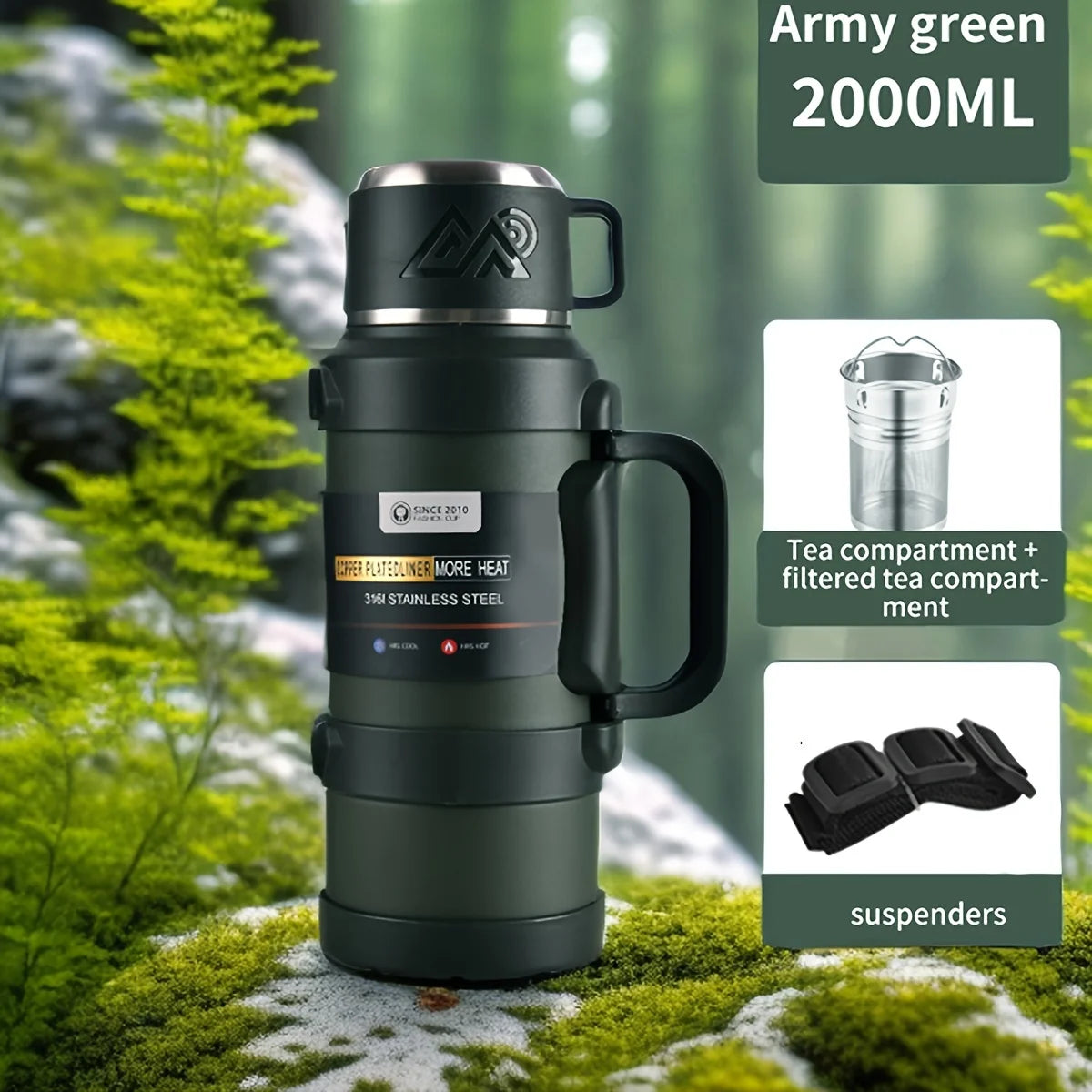 Stainless Steel Thermos Bottle (72H Thermal)