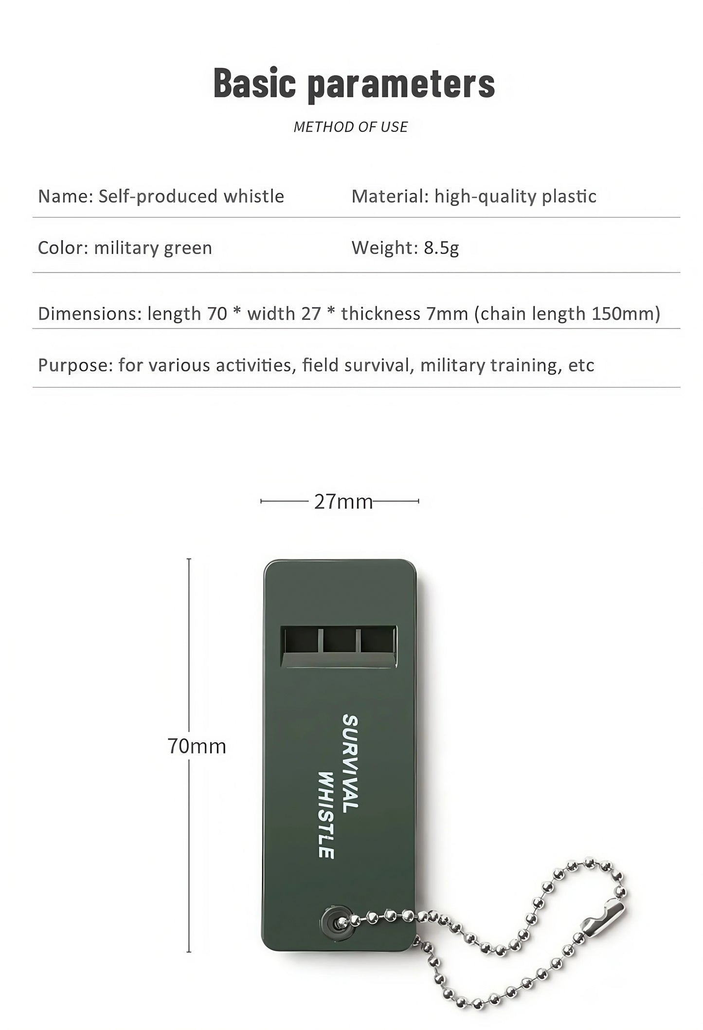 Triple-Frequency Survival Whistle